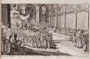 A Scene at the Royal Court of Tsar Alexis Mikhailovich by Romeyn de Hooghe