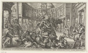 Allegory on the role of Nassau in the unity of the Republic by Romeyn de Hooghe
