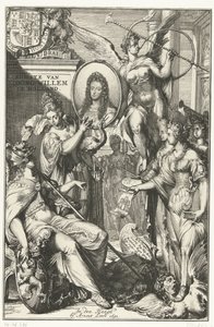 Allegorical Frontispiece with Portrait of William III by Romeyn de Hooghe