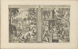 Drinks in East Indies; Lacquer and Paper from China, Tea, Cha and Palmiten, Plants and Trees of the East Indies, Lacquer Works, Wax Works, etc. in China by Romeyn de Hooghe