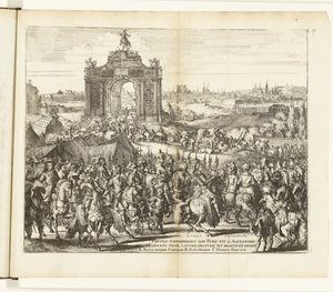Festive Entry of Farnese after the Relief of Paris, 1590 (Wars of Flanders series) by Romeyn de Hooghe
