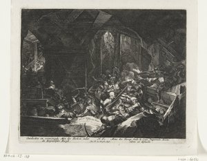 Habsburgs Drive Out Turkish Besiegers from the Tunnels Under the Imperial Castle by Romeyn de Hooghe