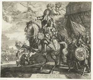 Equestrian Portrait of William III, Prince of Orange by Romeyn de Hooghe