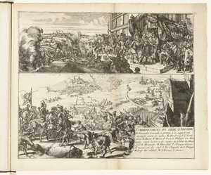 Two Depictions of the Siege of Antwerp by the Duke of Parma, 1584-1585 by Romeyn de Hooghe