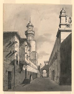 Stage Design, Oriental Street by Romolo Achille Liverani