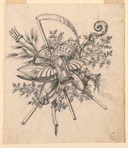 Trophy with Winged Hourglass by Romolo Achille Liverani