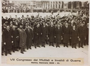 VIII Congress of Maimed and Invalids of War - Rome, January 1933