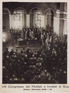 VIII Congress of Maimed and Invalids of War - Rome, January 1933 by Romolo del Papa