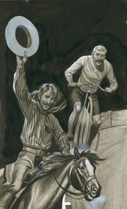 Bicycle vs Horse by Ron Embleton