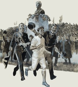 Spiridon Louis by Ron Embleton