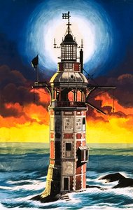 The Eddystone Lighthouse by Ron Embleton