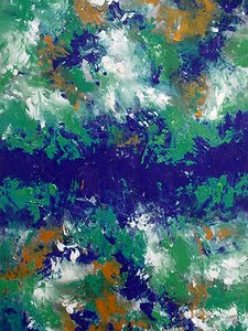 Abstract River Flow by Ron Halfant