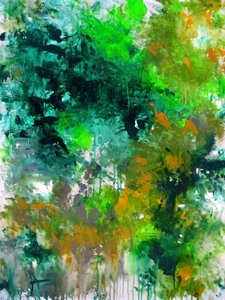 Vibrant Green Abstract