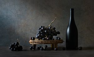 Rich Grapes Dark Bottle by Rong Wei