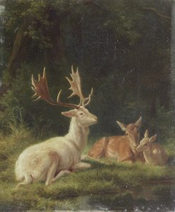 Deer in a Landscape by Rosa Bonheur
