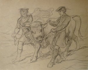 Two Men with Bull by Rosa Bonheur