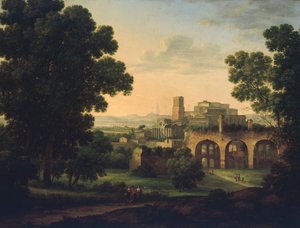 Landscape with Ruins and Wayfarers