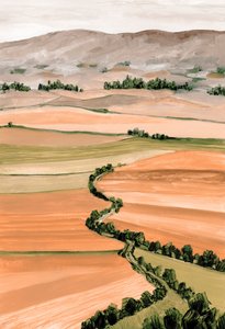 Rolling Fields Vista by Rosana Laiz Blursbyai