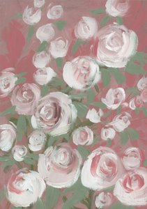Soft Pink Roses by Rosana Laiz Blursbyai