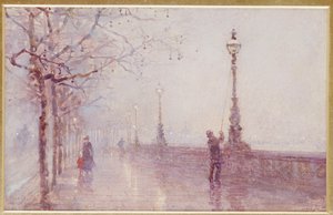 The Last Lamp, Thames Embankment by Rose Maynard Barton