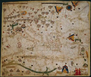 Nautical Chart of the Mediterranean Sea and the Black Sea by Rossell