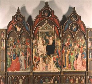 The Coronation of the Virgin by Rossello di Jacopo Franchi