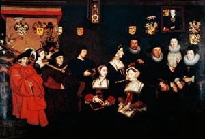 Sir Thomas More, his father, his household and his descendants, circa 1593 by Rowland Lockey