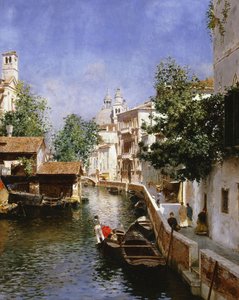 A Venetian Canal Scene