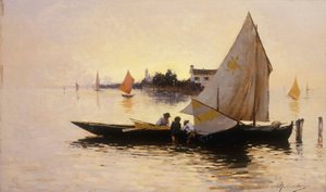 Venice, The End of the Day by Rubens Santoro