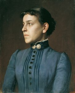 Lady in Blue Dress