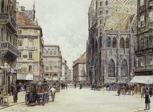 Stefanplatz, Vienna by Rudolf Bernt