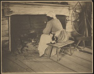 Woman by the Hearth by Rudolf Eickemeyer, Jr.