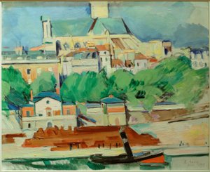 Banks of the Seine at St. Gervais-St. Protais by Rudolf Levy