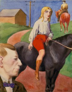 Horsewoman by Rudolf Schlichter