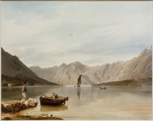 View Towards Mula and Dobrota near Cattaro by Rudolf von Alt