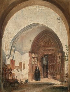 The Portal of the Collegiate Church Nonnberg in Salzburg
