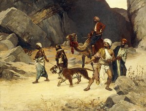 The Tiger Hunt by Rudolphe Ernst