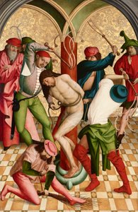 Scourging of Christ by Rueland Frueauf d. Ä.