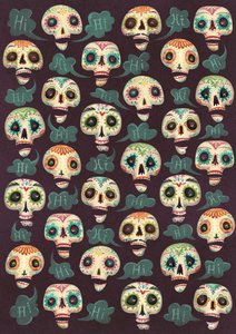 Halloween Pattern, 2015 by Runa Anastasiya Rudaya