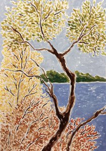 Autumn Lake Landscape