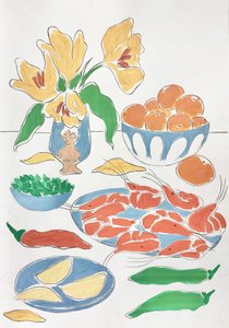 Fresh Flowers and Feast