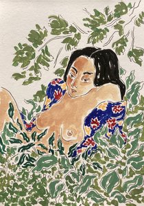 Woman In Foliage