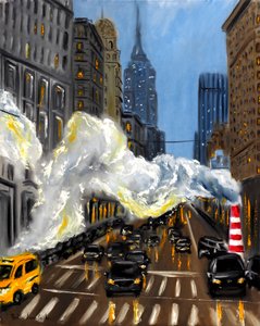 Evening in New York, 2023 by Ruslana Levandovska
