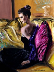 Longing - Diptych Right by Ruslana Levandovska