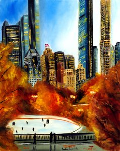 New York City Central Park in Autumn by Ruslana Levandovska