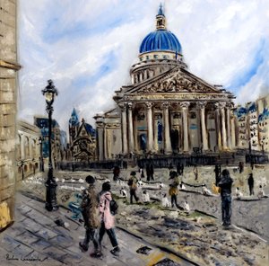 Place du Pantheon Paris by Ruslana Levandovska