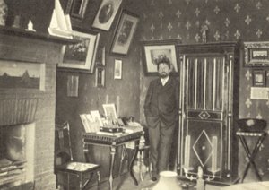 Anton Chekhov in His Study in Yalta, Crimea