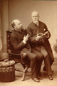 Artist Pavel Vassilievich Shukovsky (1846-1912) Historian Alexander Onegin (Otto) in Weimar by Russian Photographer