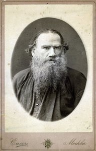 Portrait of Lev Nikolaievitch, Count Tolstoi by Russian Photographer