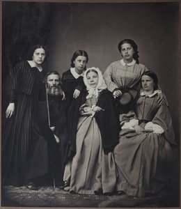 Portrait of the author and lexicographer Vladimir Dahl with Family by Russian Photographer